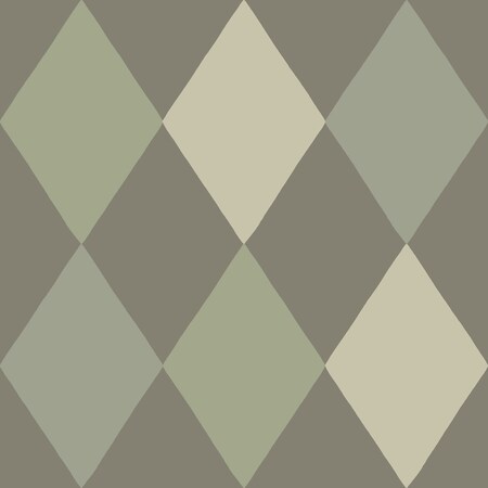 Manhattan Comfort Gilbert Kalas Olive Diamond 33 ft L X 209 in W Wallpaper BR4111-63028